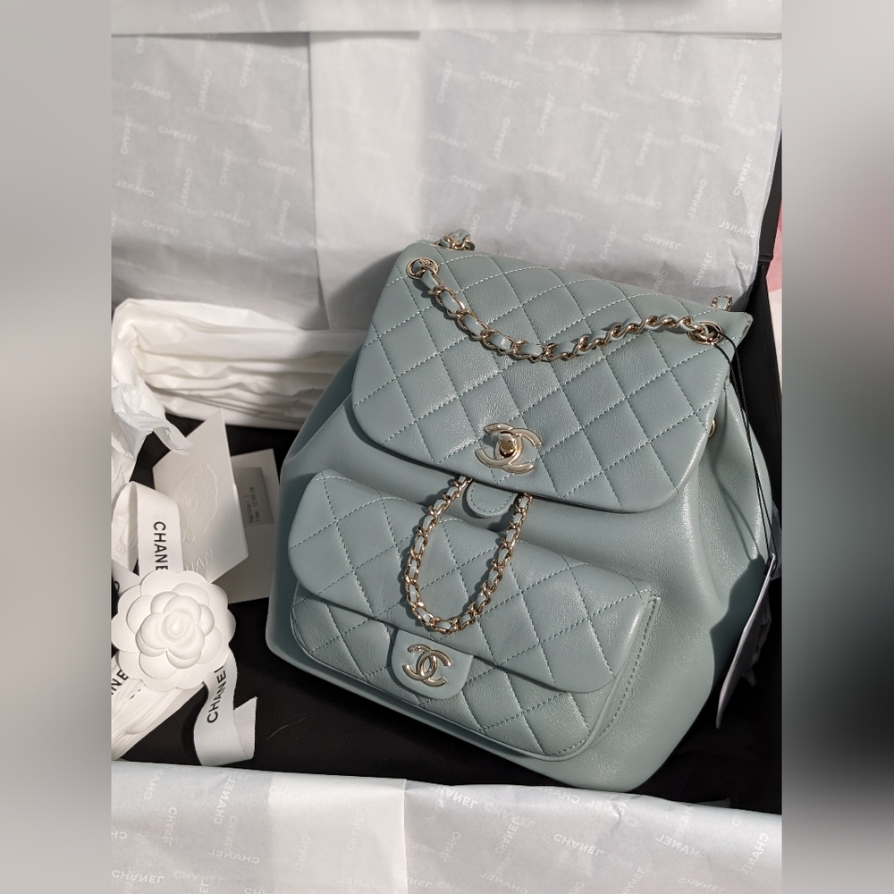 BN Chanel 23C Duma Backpack Grey large